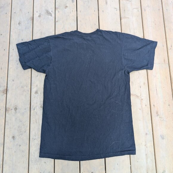 Vintage 90s Fruit of the Loom T-Shirt Men L Black Party Ahead Single Stitch - Picture 9 of 9